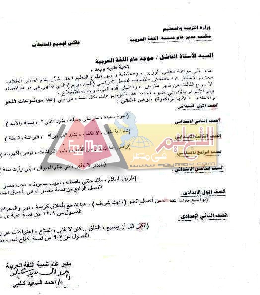 ننشر محذوفات منهج اللغة العربية في امتحان آخر العام لصفوف النقل العربي 1 ننشر محذوفات منهج اللغة العربية في امتحان آخر العام لصفوف النقل