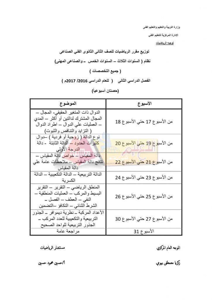 مناهج رياضيات وزارة تعليم فني وتدريب_page_3