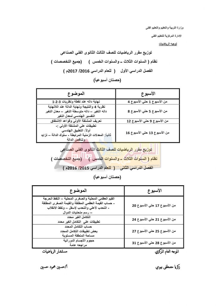 مناهج رياضيات وزارة تعليم فني وتدريب_page_5