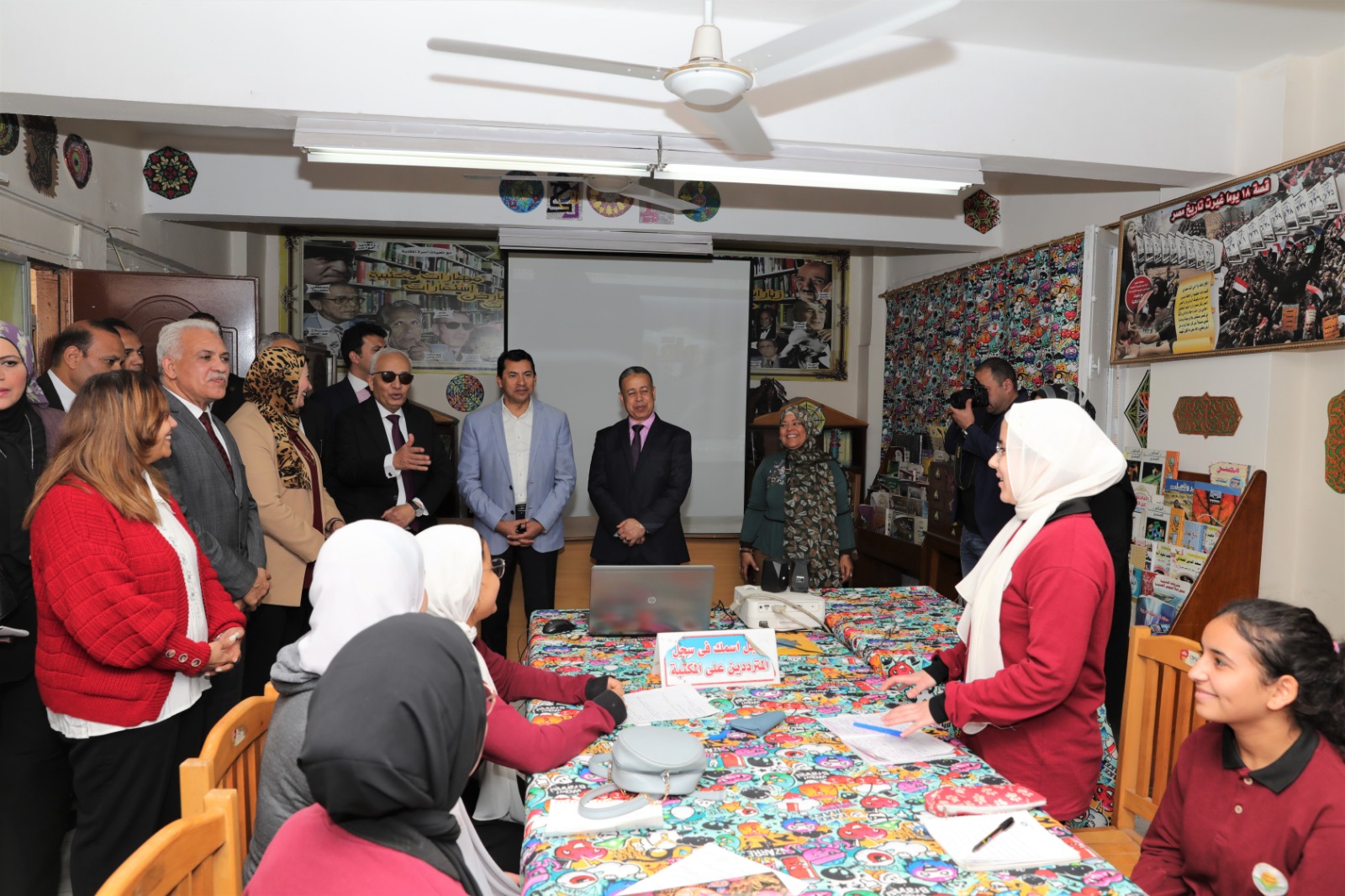 وزيرا التربية والتعليم والشباب والرياضة يزوران مدرسة الشهيد يسرى عميرة النموذجية بمصر الجديدة